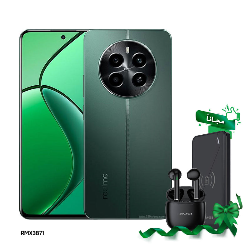 REALME 12 4G RMX3871 Dual Sim 8GB/256GB, Green + Free Gift