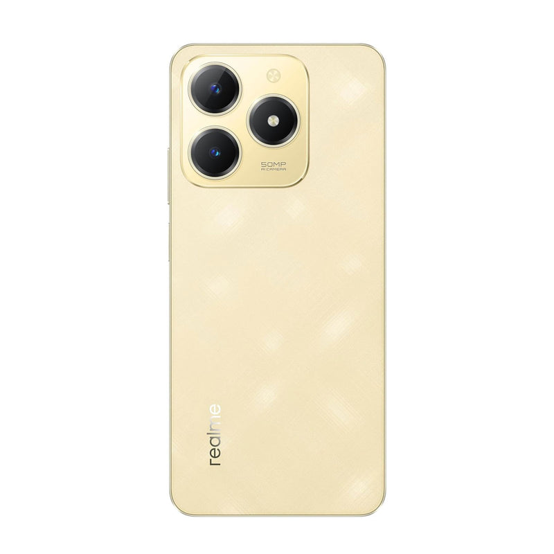 REALME C61 Dual SIM (6GB/128GB) 4G, Sparkle Gold موبايل ريلمي ضد الكسر