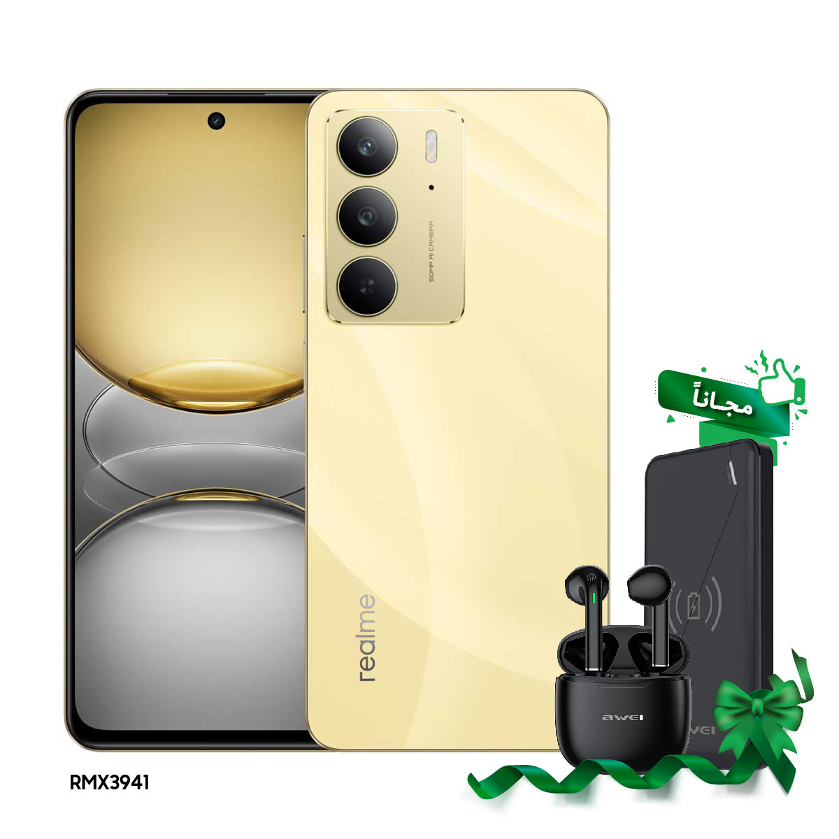 REALME RMX3941 C75 Android 14 256GB/8GB 6.72'' 90Hz FHD Display, Gold