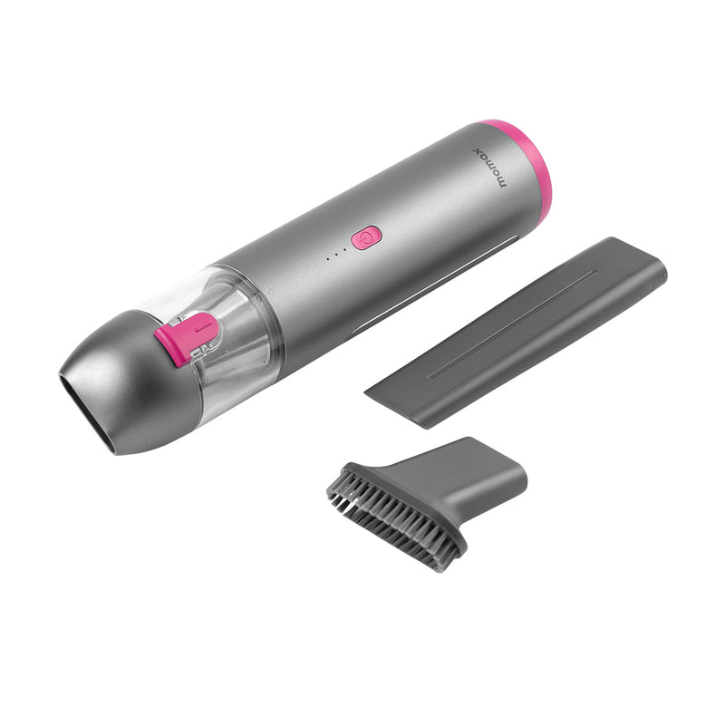 MOMAX RO3E MicroCleanse Portable Mini Vacuum Cleaner, Grey