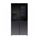 HISENSE RQ9P780TTB1 Four Door Refrigerator, 27.5 ft, Glass / Dark Grey