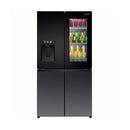 HISENSE RQ9P780TTB1 Four Door Refrigerator, 27.5 ft, Glass / Dark Grey