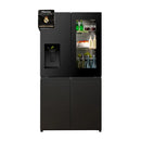 HISENSE RQ9P780TTB1 Four Door Refrigerator, 27.5 ft, Glass / Dark Grey