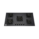 ROYAL AL RAHMANI RR63CK Built-In Gas Cooker - 5 Burners, Black طباخ مدمج 5 مشاعل رويال رحماني