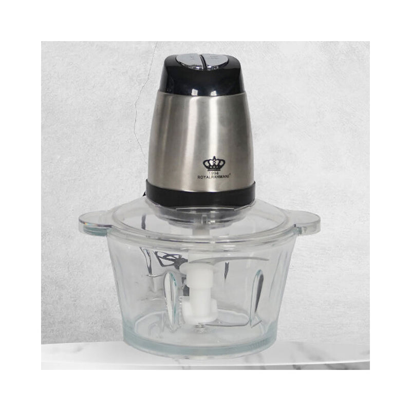ROYAL AL RAHMANI RRCH 1.8L Small Food Processor, Silver محضرة طعام صغيرة رويال الرحماني