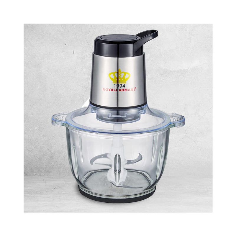 ROYAL AL RAHMANI RRCH3.0L Glass Food Processor, Silver محضرة طعام رويال الرحماني
