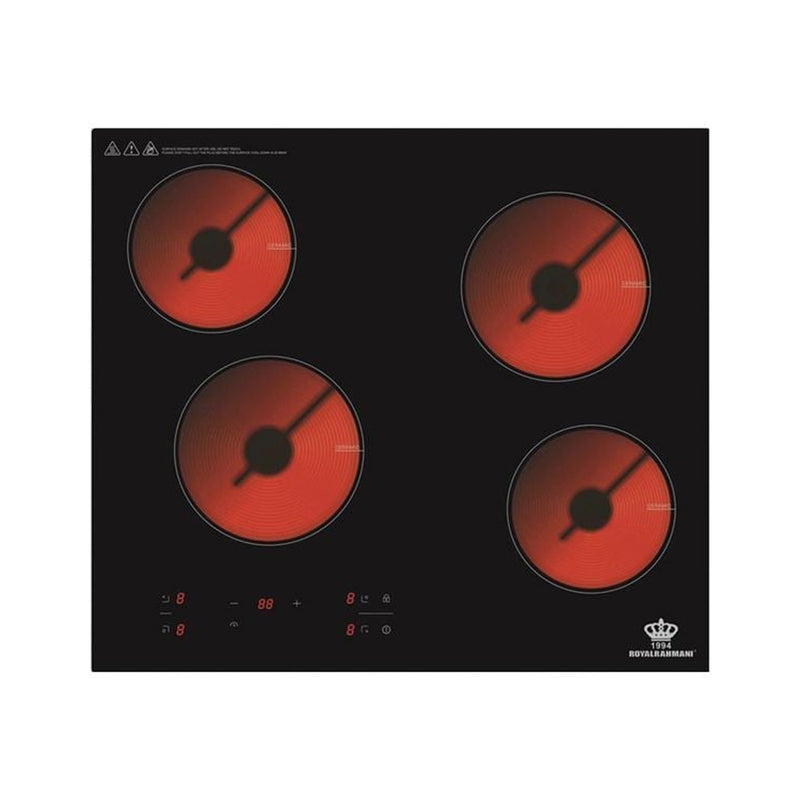 ROYAL AL RAHMANI RRIC6000 4 Burners Electric Cooker, Black طباخ كهربائي رويال الرحماني