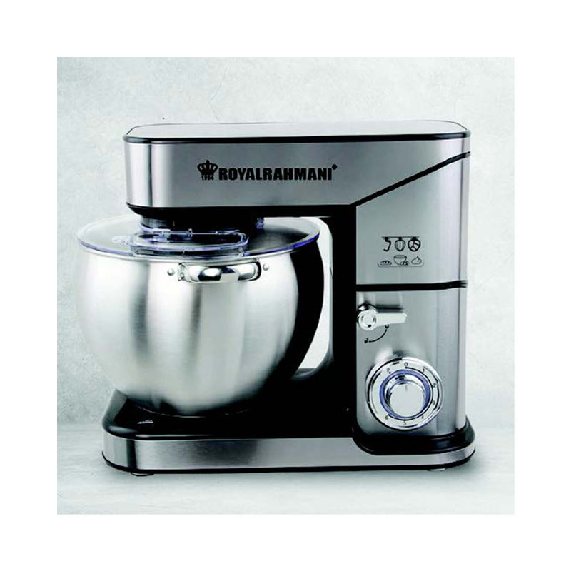 ROYAL AL RAHMANI RRSTM10.000 Powerful 2000W Mixer, Silver عجانة رويال الرحماني