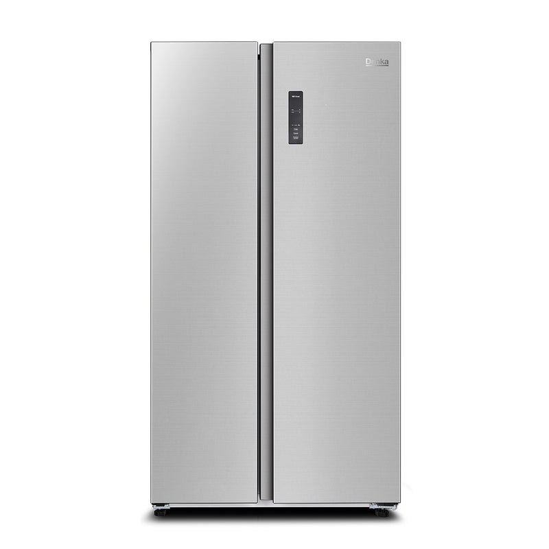 DENKA RS-590FLS Side By Side Refrigerator, Inverter System, Silver
