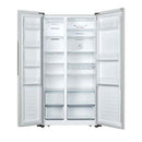 HISENSE RS670N4AWG1 Side by Side Refrigerator, White ثلاجة هاينس
