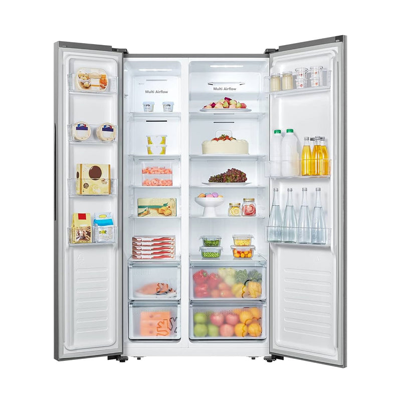 HISENSE RS670N4WSU1 Side by Side Refrigerator with Water Dispenser, 670 Liter