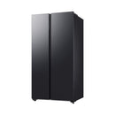 SAMSUNG RS70F65Q1FLV Bespoke AI Side-by-Side Refrigerator AI Energy Mode 655L, Black ثلاجة تدعم الذكاء الاصطناعي سامسونك