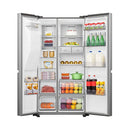 HISENSE RS819N4ISU Four Doors Refrigerator 819L, Silver+ FREE GIFT  ثلاجة هايسنس  819 لتر مع هدية