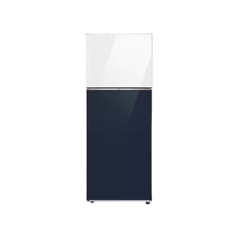 Samsung RT47CB66428A/BES 17ft Bespoke Conventional Refrigerator, Vitreous Navy+Vitreous White