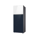 Samsung RT47CB66428A/BES 17ft Bespoke Conventional Refrigerator, Vitreous Navy+Vitreous White