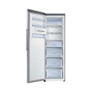 SAMSUNG RZ32M71207F Upright 1-Door Freezer with Power Freeze, No Frost, All-around Cooling, 315L, Refined Steel مجمدة عامودية سامسونك