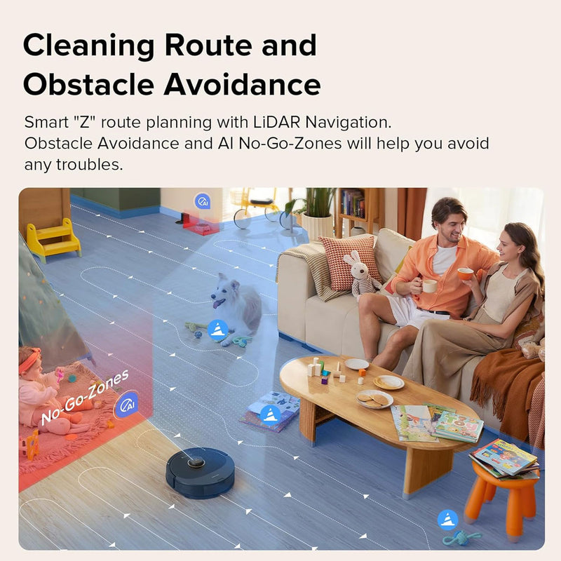 ROBOROCK Q8 Max Robot Vacuum Cleaner, Black مكنسة روبوت روبوروك