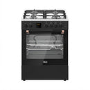 DLC S-FS60604BRB Salon Gas Cooker 60 cm, Black