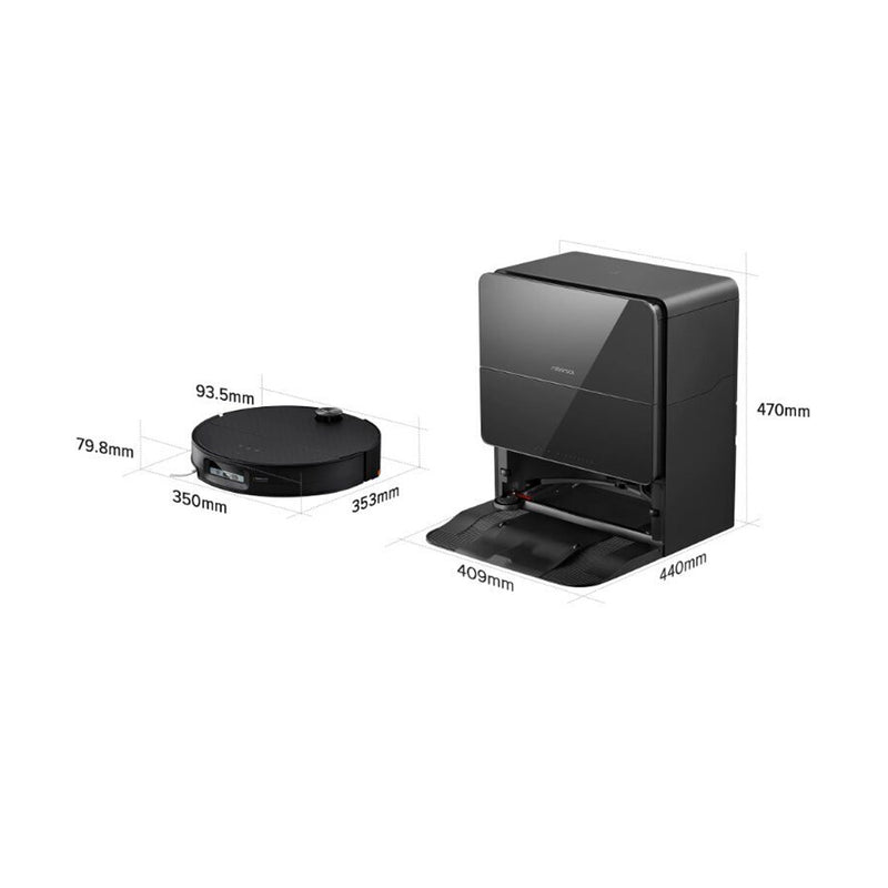 ROBOROCK S1052-00 Saros 10, 22000 Pa Vacuum mopping robot, Black روبوت التنظيف بالمكنسة الكهربائية
