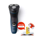 PHILIPS S1151 Wet & Dry Electric Shaver, Blue + Exotic Fragrance Body Mist 200ML