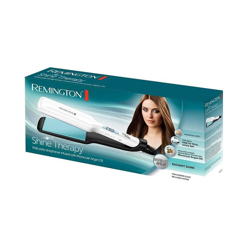 مكواة شعر 235 درجة مئوية من ريمنجتون Remington S8550 Shine Therapy Wide Plate