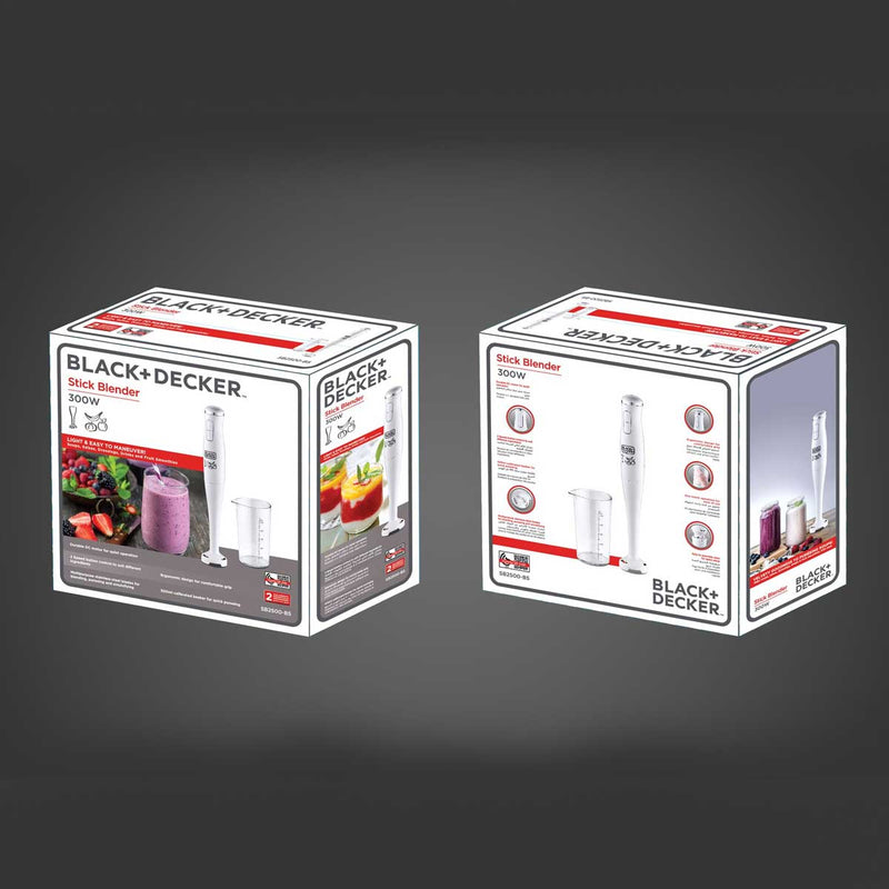 BLACK & DECKER 491 , SB2500-B5 300W Stick Blender  خلاط يدوي