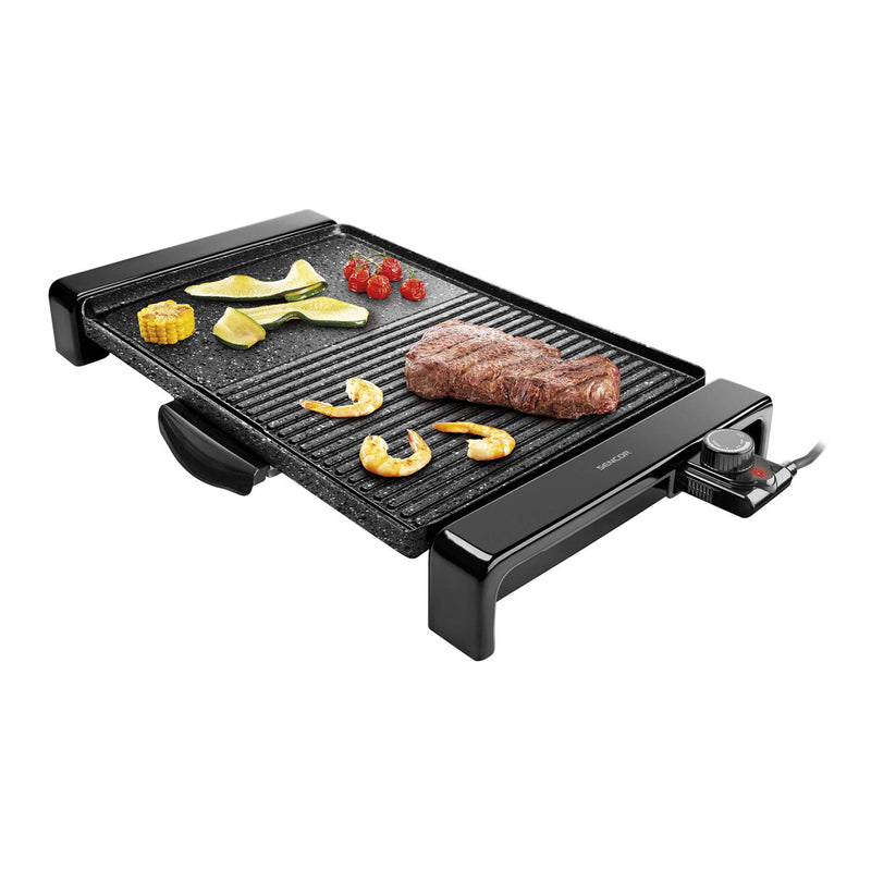 SENCOR SBG 109BK-MEG2 Electric Grill Light and Portable, Black شواية كهربائية سنكور