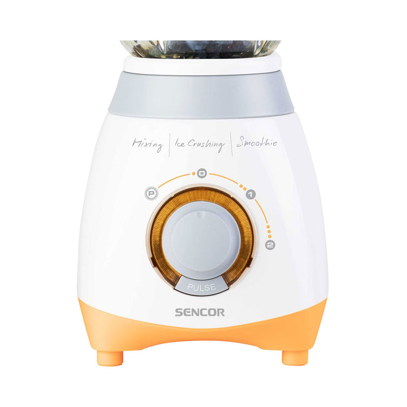 SENCOR SBL 4370 Glass Blender 1.5L 500W, Orange خلاط كهربائي زجاجي سنكور