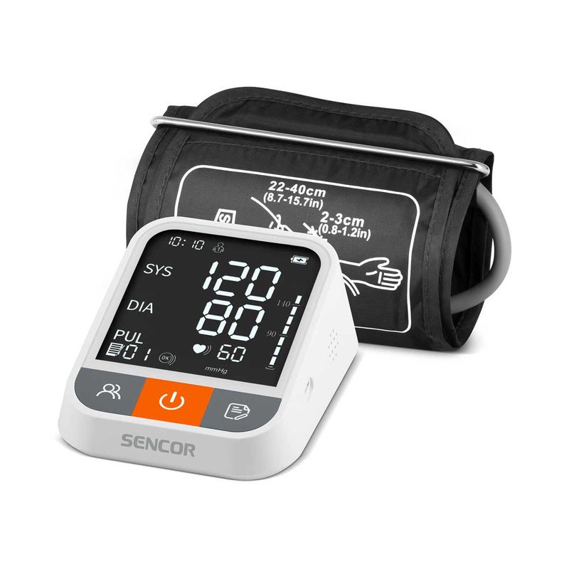 SENCOR	SBP 1500WH Digital Blood Pressure Monitor, White  جهاز قياس ضغط الدم الرقمي سنكور