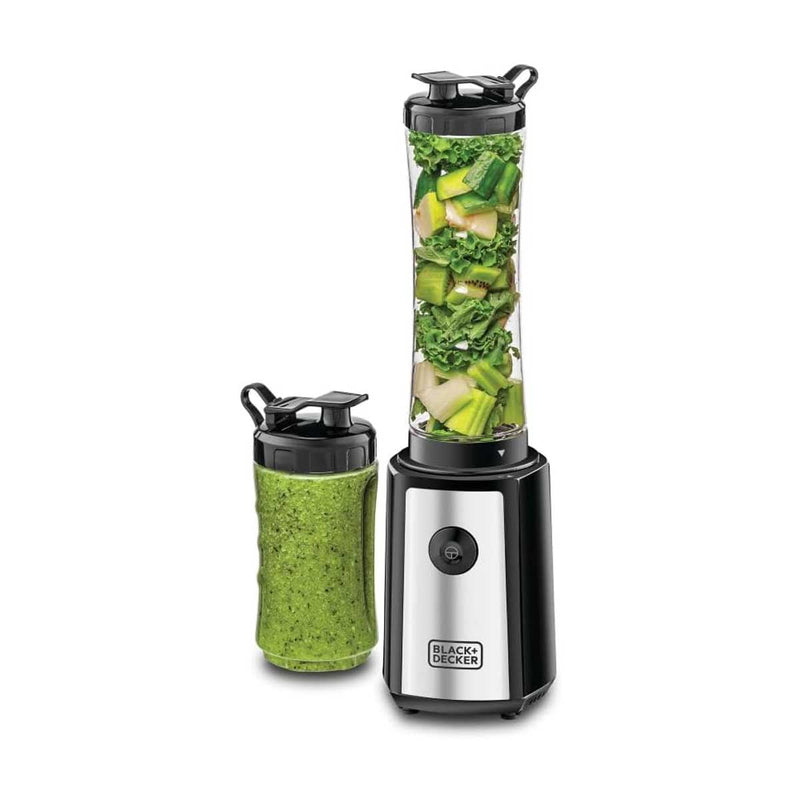 BLACK & DECKER SBX300-B5 Sports Blender Smoothie Maker 300W, Black خلاط