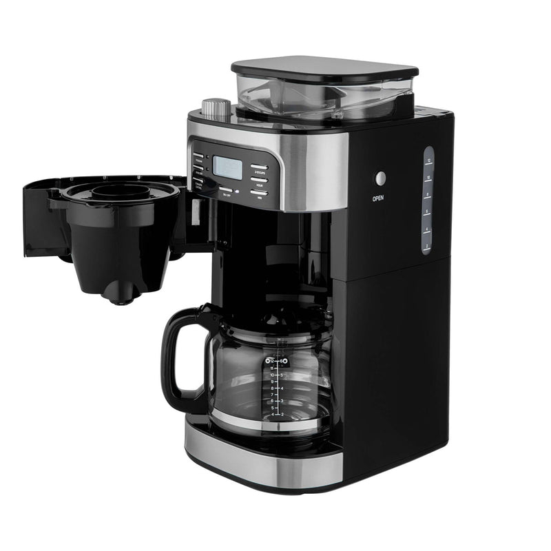 SENCOR SCE 7000BK Coffee Grinder with Glass Jug Coffee maker 1.5L, Black مطحنة قهوة و ماكنة صنع القهوة سنكور