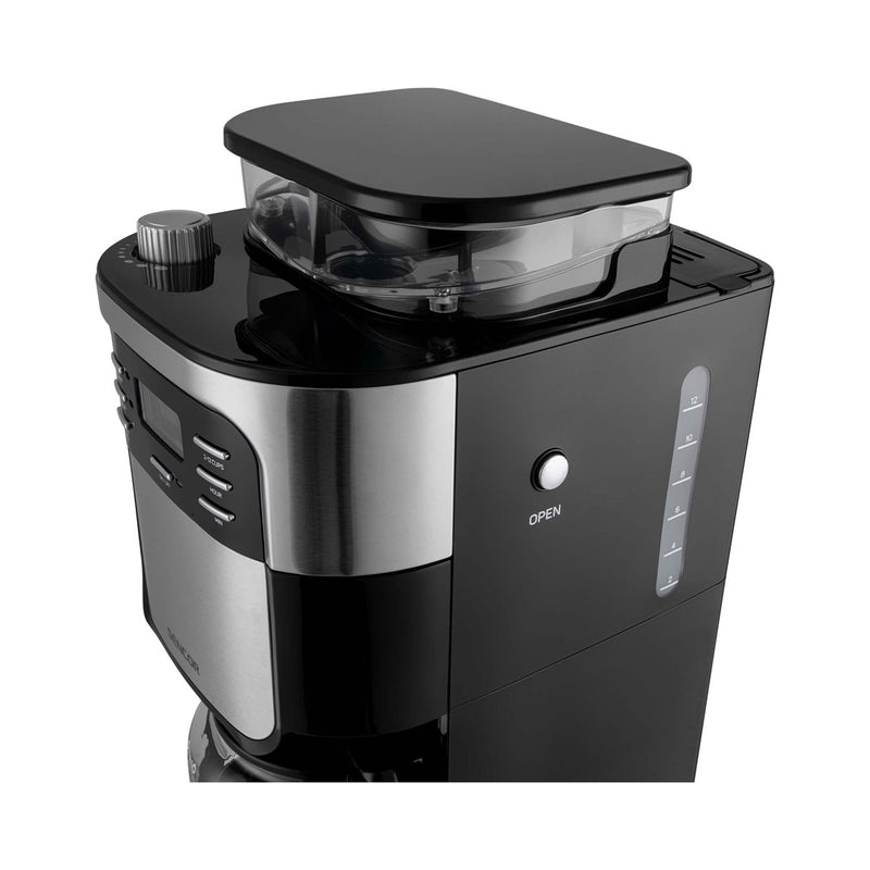SENCOR SCE 7000BK Coffee Grinder with Glass Jug Coffee maker 1.5L, Black مطحنة قهوة و ماكنة صنع القهوة سنكور