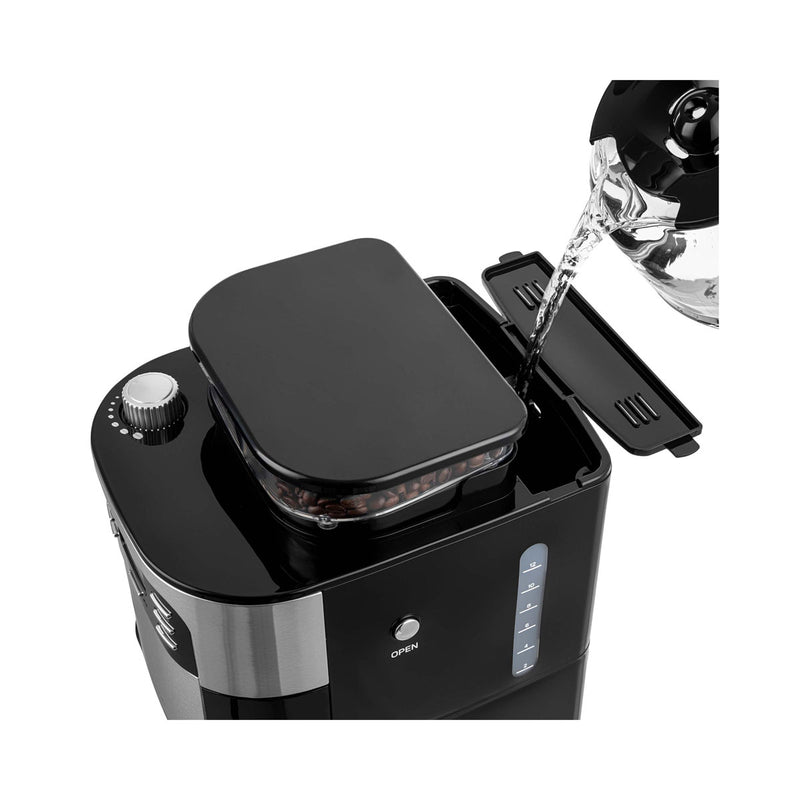 SENCOR SCE 7000BK Coffee Grinder with Glass Jug Coffee maker 1.5L, Black مطحنة قهوة و ماكنة صنع القهوة سنكور