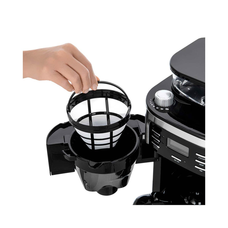 SENCOR SCE 7000BK Coffee Grinder with Glass Jug Coffee maker 1.5L, Black مطحنة قهوة و ماكنة صنع القهوة سنكور