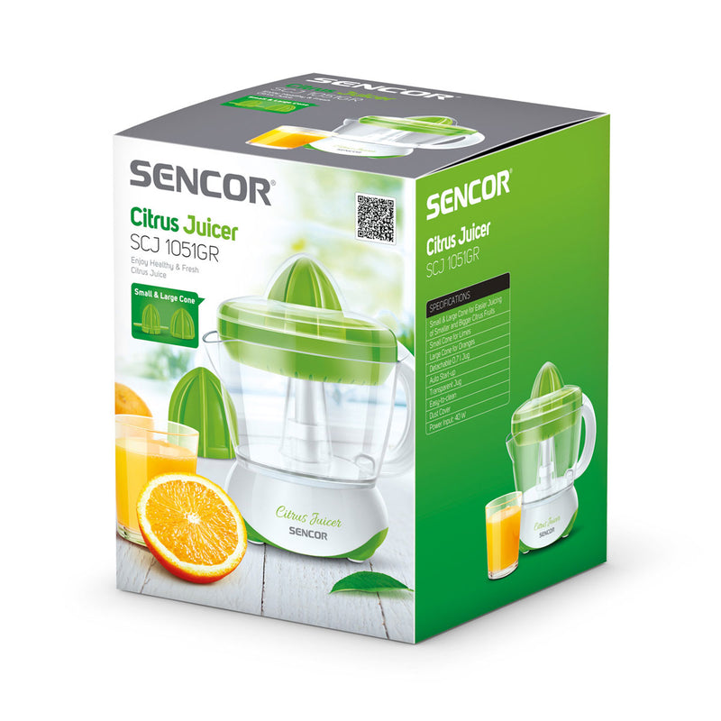 SENCOR  SCJ 1051GR-MEG3 Citrus Juicer 40W, Green معصارة يدوية سنكور