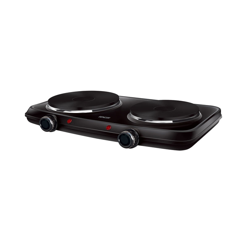 SENCOR SCP 2254BK-EUE4 Electric Double Hotplate 2500W, Black  طباخ كهربائي مزدوج سنكور