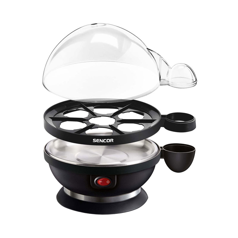 SENCOR SEG 710BP Egg Cooker 3 Cooking Levels, Black طباخ البيض 3 مستويات للطهي سنكور
