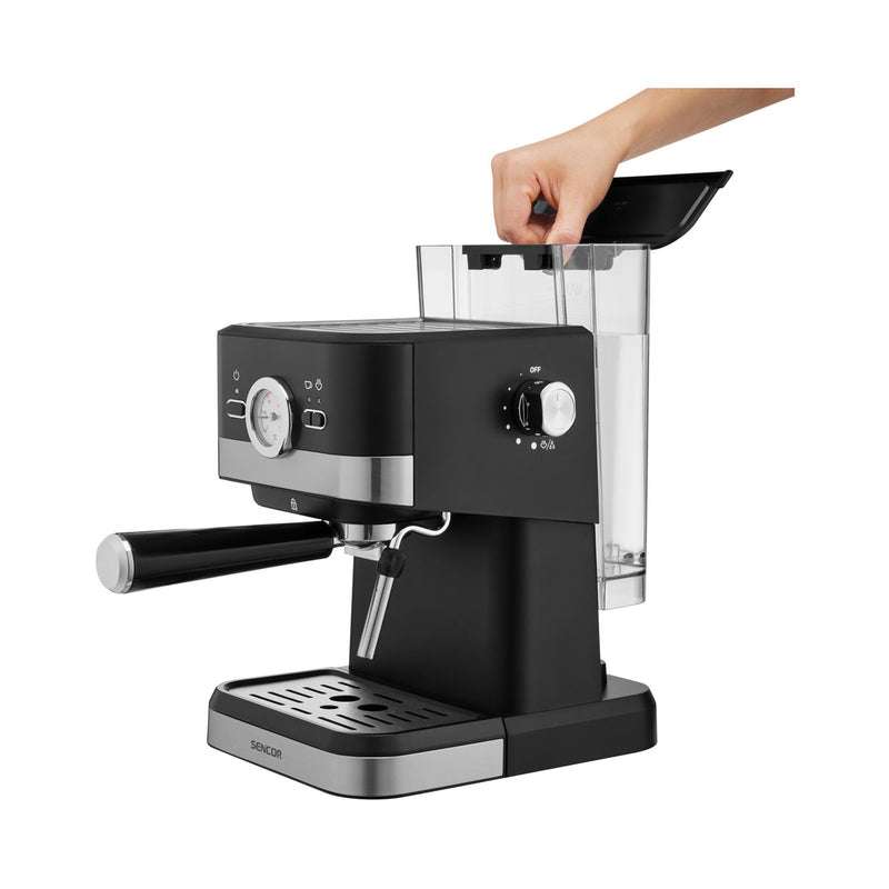 SENCOR SES 1721BK Espresso Machine 20 bar, Black آلة صنع الإسبريسو سنكور