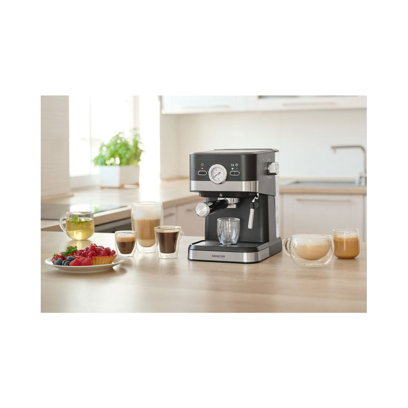 SENCOR SES 1721BK Espresso Machine 20 bar, Black آلة صنع الإسبريسو سنكور