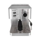 SENCOR SES 4010SS Espresso Machine 2 Cups With Steamer Tank 1.5 L, Silver ماكنة اسبيريسو كوبين سنكور