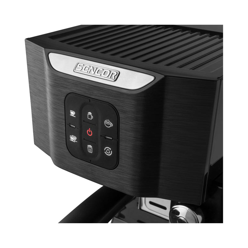 SENCOR SES 4040BK Espresso Machine 1 Cup With Steamer, Black  ماكينة اسبريسو سعة كوب واحد مع جهاز بخار سنكور