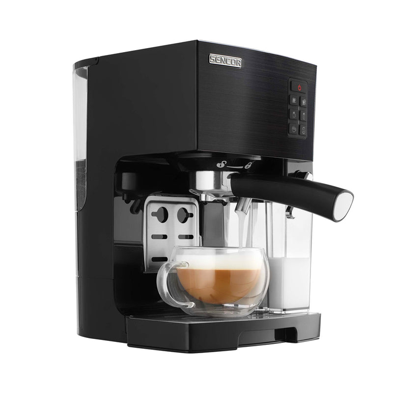 SENCOR SES 4050SS-MEG2 Espresso Maker 1450W, Black ماكنة اسبيريسو كوبين  سنكور