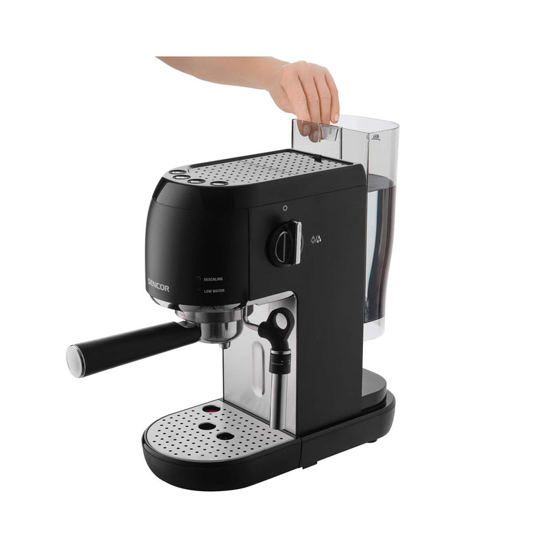 SENCOR SES 4700BK Espresso Machine 1 Cup Tank 1500 L 1400 W, Black ماكنة اسبيريسو سنكور