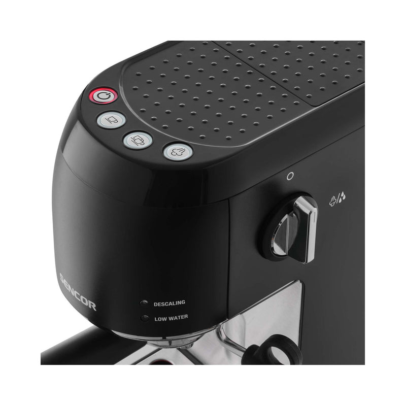 SENCOR SES 4700BK Espresso Machine 1 Cup Tank 1500 L 1400 W, Black ماكنة اسبيريسو سنكور