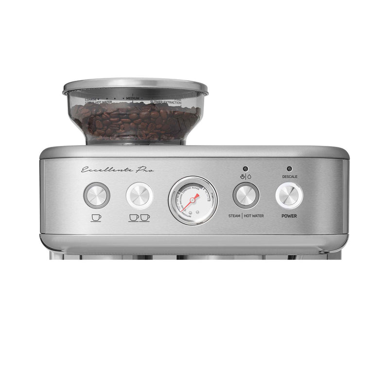 SENCOR SES 6010SS Espresso Machine With Steamer 15 Bar, Silver ماكنة صنع القهوة والاسبيريسو سنكور
