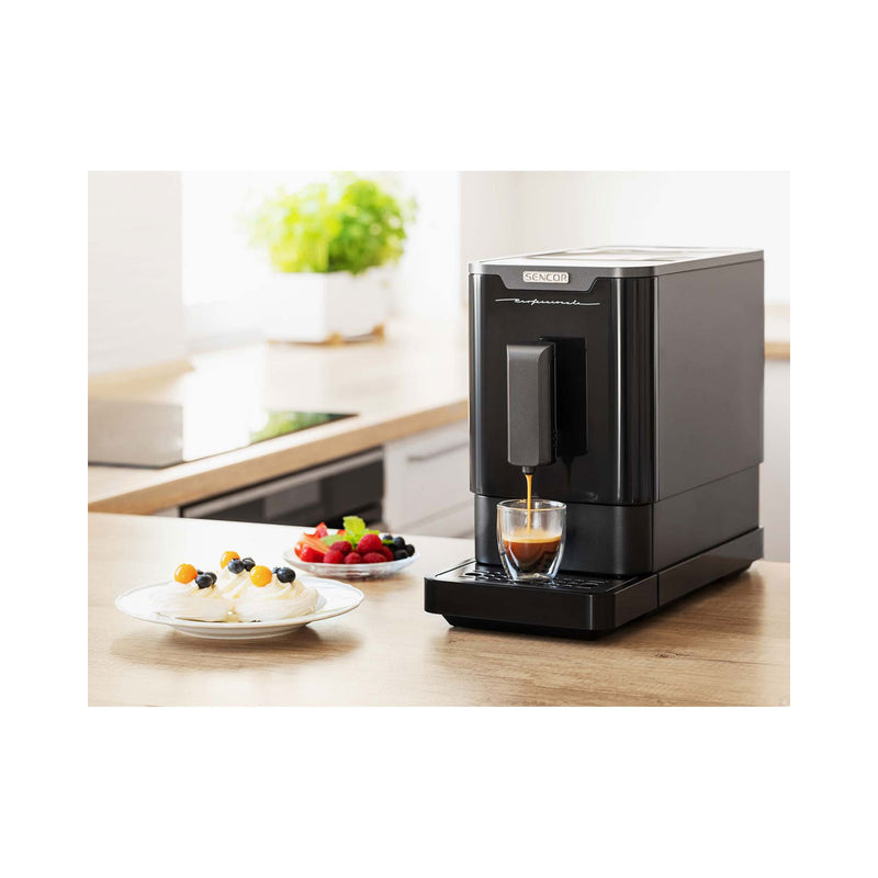 SENCOR SES 7018BK-MEG2 Coffee Maker 1100ml Movable Tank 1470W, Black صانعة قهوة سنكور