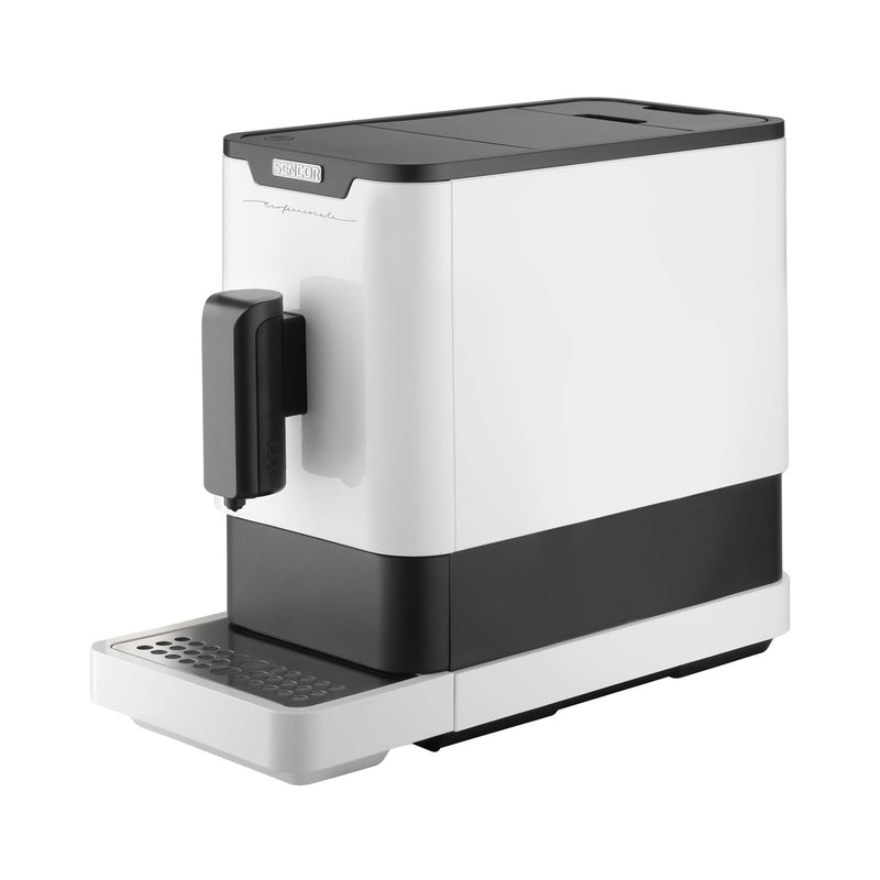 SENCOR SES 7210WH Coffee Maker with Coffee Bean Container 1100 L, White ماكينة صنع القهوة مع حاوية حبوب القهوة سنكور