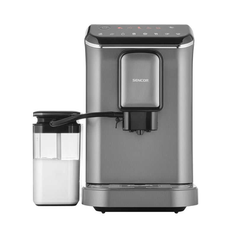 SENCOR SES 8000BK Automatic Espresso / Cappuccino machine 20 Bar, Silver ماكنة صنع القهوة سنكور