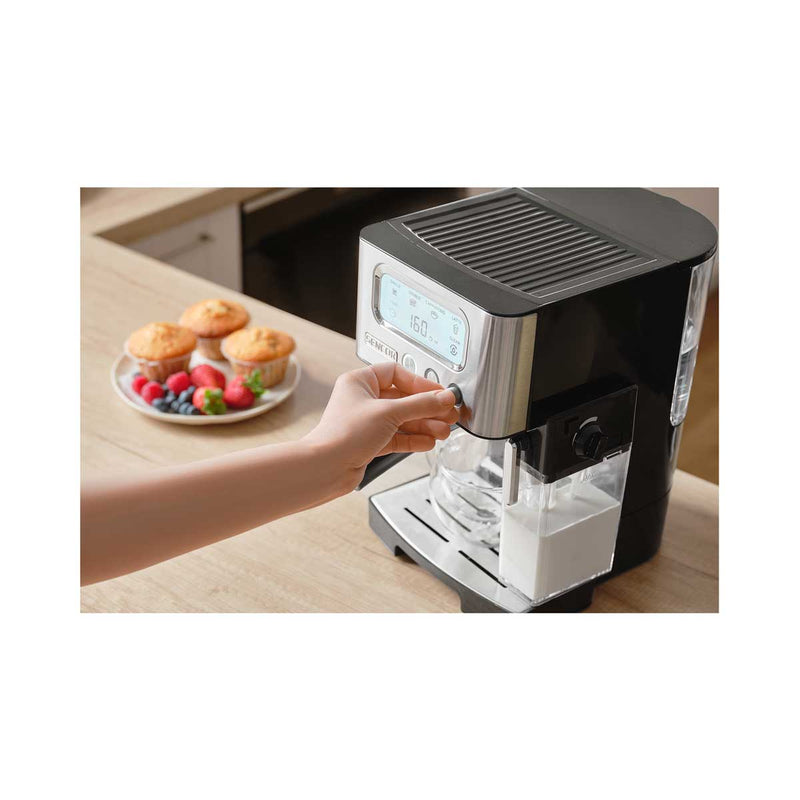 SENCOR SES 4090SS Espresso Maker Tank 1.4L 15 Bar 1450W, Black ماكنة صنع القهوة سنكور