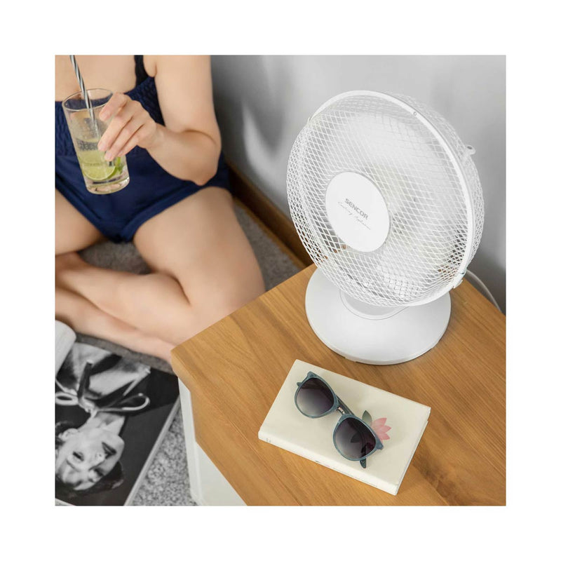SENCOR SFE 2310WH Desktop Fan, White مروحة مكتبية سنكور